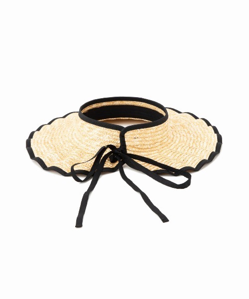 Casselini（キャセリーニ）の「Casselini(キャセリーニ)なみなみサンバイザー（ハット・レディース・ベージュ/ブラック・FREE）」の7枚目の写真