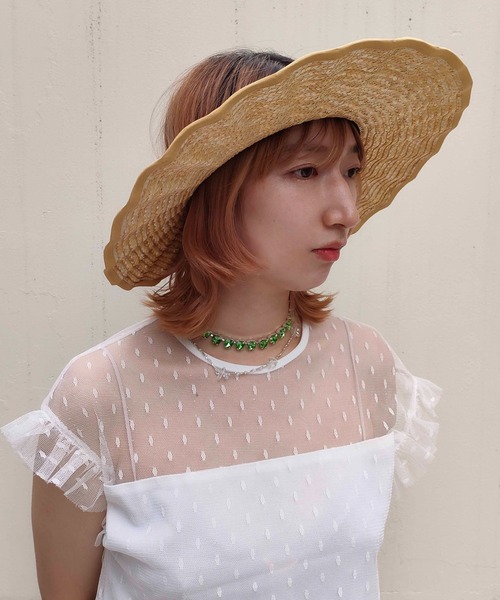 Casselini（キャセリーニ）の「Casselini(キャセリーニ)なみなみサンバイザー（ハット・レディース・ベージュ/ブラック・FREE）」の15枚目の写真