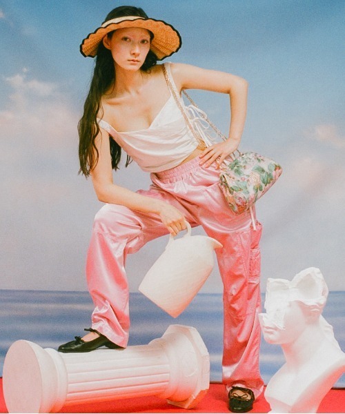 Casselini（キャセリーニ）の「Casselini(キャセリーニ)なみなみサンバイザー（ハット・レディース・ベージュ/ブラック・FREE）」の21枚目の写真