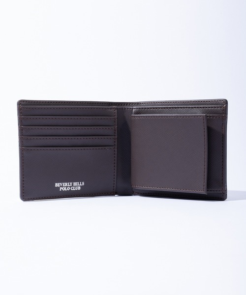 BEVERLY HILLS POLO CLUB(ビバリーヒルズポロクラブ)の「【Beverly Hills Polo Club/ビバリーヒルズポロクラブ】ワンポイントポニー レザー二つ折り財布(コードバン調)(タイガ調)(カーボン調)(財布・メンズ・グリーン/ネイビー/ブラック/ブラック系1/ブラック系2/ダークブラウン/グリーン系1・FREE)」の12枚目の写真