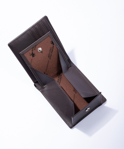 BEVERLY HILLS POLO CLUB(ビバリーヒルズポロクラブ)の「【Beverly Hills Polo Club/ビバリーヒルズポロクラブ】ワンポイントポニー レザー二つ折り財布(コードバン調)(タイガ調)(カーボン調)(財布・メンズ・グリーン/ネイビー/ブラック/ブラック系1/ブラック系2/ダークブラウン/グリーン系1・FREE)」の15枚目の写真