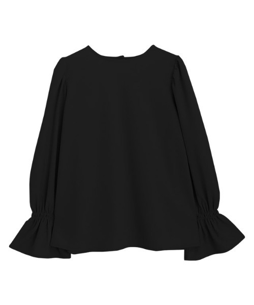 Pierrot（ピエロ）の「バックボタンキャンディスリーブTブラウス（シャツ/ブラウス・レディース・サックスブルー/オフホワイト/ネイビー/ブラック・M/L）」の9枚目の写真