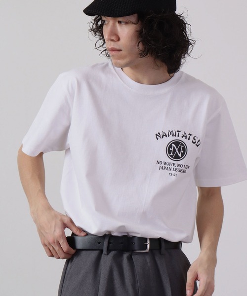 波達(NAMITATSU)(ナミタツ)の「波達(NAMITATSU) Namitora Tシャツ 半袖(Tシャツ/カットソー・メンズ・ホワイト/ブラック・M/L)」の2枚目の写真
