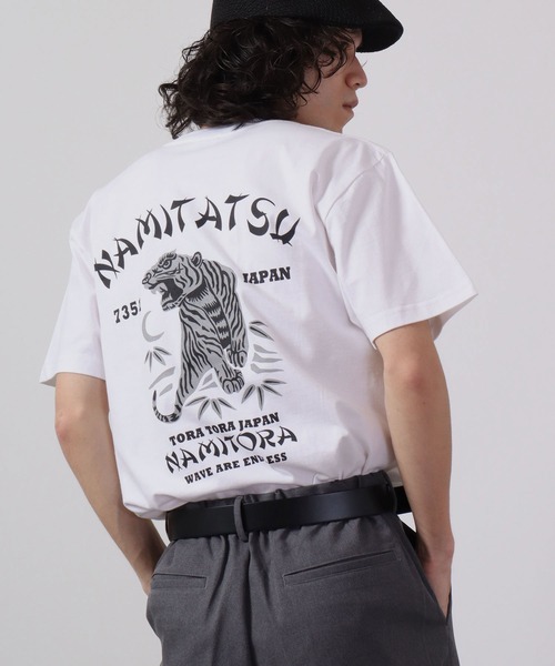 波達(NAMITATSU)(ナミタツ)の「波達(NAMITATSU) Namitora Tシャツ 半袖(Tシャツ/カットソー・メンズ・ホワイト/ブラック・M/L)」の11枚目の写真