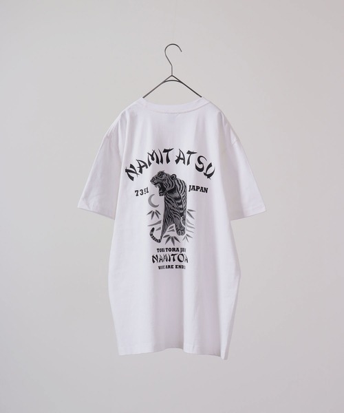 波達(NAMITATSU)(ナミタツ)の「波達(NAMITATSU) Namitora Tシャツ 半袖(Tシャツ/カットソー・メンズ・ホワイト/ブラック・M/L)」の4枚目の写真
