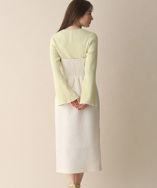 OPAQUE.CLIP（オペークドットクリップ）の「◆ジャカードキャミワンピース（ワンピース・レディース・ブラック/オフホワイト・40/36/38）」の16枚目の写真