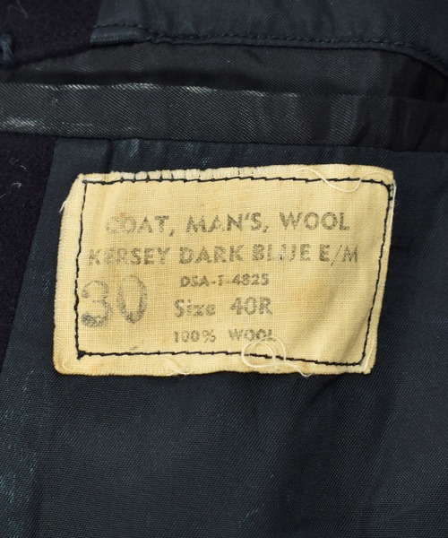 VINTAGE(ヴィンテージ)の「【ヴィンテージ古着】70's ミリタリー U.S.NAVY ウール Pコート(ピーコート・メンズ・ネイビー・40)」の5枚目の写真