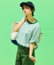 TOWNCRAFT | TOWN CRAFT×FREAK'S STORE/タウンクラフト 別注 The FOX ピンボーダー半袖 Tee/リンガーTシャツ(Tシャツ/カットソー)