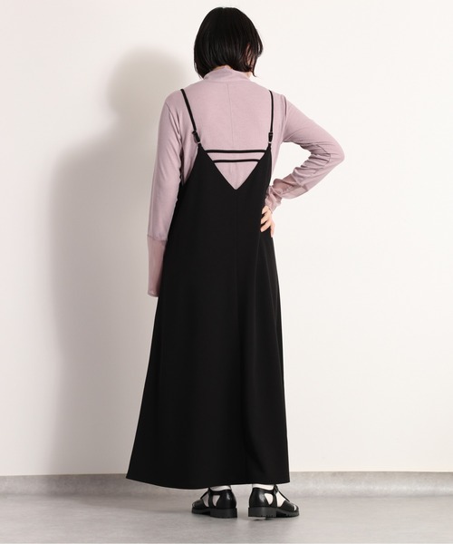 cepo(セポ)の「カットジョーゼットキャミワンピース(ワンピース・レディース・ブラック/ベージュ・M)」の19枚目の写真