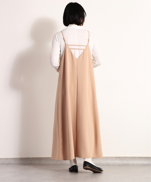 cepo(セポ)の「カットジョーゼットキャミワンピース(ワンピース・レディース・ブラック/ベージュ・M)」の20枚目の写真