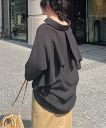 Chez toi | BACKフリルリネンタッチスキッパーシャツ(シャツ/ブラウス)