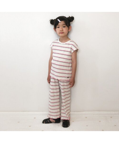 BREEZE（ブリーズ）の「メロウリブトップス（Tシャツ/カットソー・キッズ・その他2/イエロー/ブラック/サックスブルー・100/110/130/80/90/120/140）」の9枚目の写真