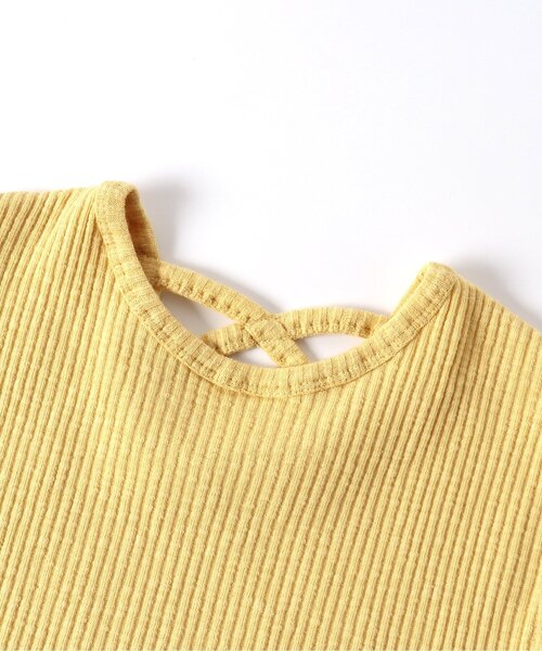 BREEZE（ブリーズ）の「メロウリブトップス（Tシャツ/カットソー・キッズ・その他2/イエロー/ブラック/サックスブルー・100/110/130/80/90/120/140）」の6枚目の写真
