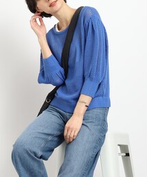 Cutie Blonde | 【レイヤードを楽しむ】メッシュロゴトップス(Tシャツ/カットソー)