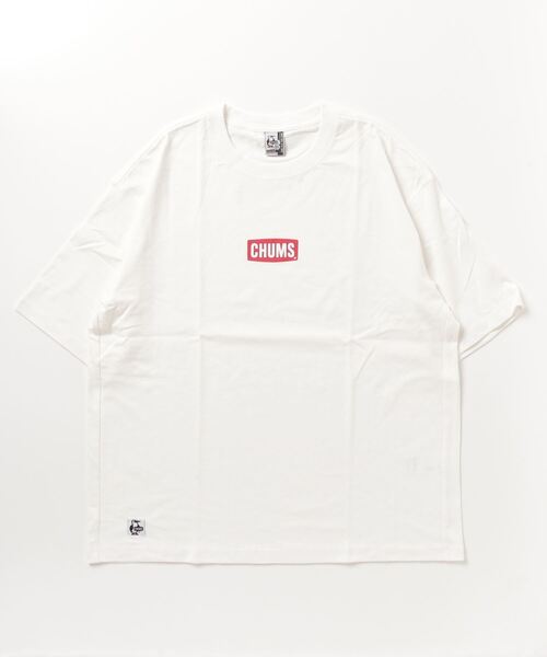 CHUMS(チャムス)の「【CHUMS】Oversized Mini CHUMS Logo T-Shirt(Tシャツ/カットソー・メンズ・ネイビー/サックスブルー/ホワイト/ホワイト×ネイビー・LARGE/X-LARGE/MEDIUM)」の5枚目の写真