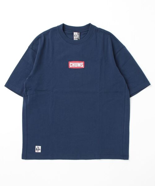 CHUMS(チャムス)の「【CHUMS】Oversized Mini CHUMS Logo T-Shirt(Tシャツ/カットソー・メンズ・ネイビー/サックスブルー/ホワイト/ホワイト×ネイビー・LARGE/X-LARGE/MEDIUM)」の6枚目の写真