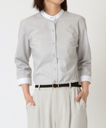 TOKYO SHIRTS | 形態安定ノーアイロン スタンド衿 七分袖ビジネスワイシャツ(ビジネスシャツ)