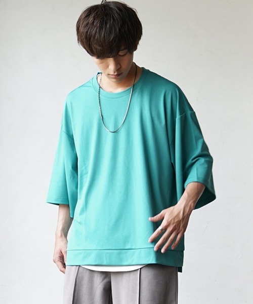MinoriTY】ポンチビッグTシャツ メンズ 無地Tシャツ オーバーサイズ