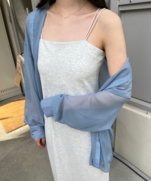 nemne store（ネンネストア）の「【低身長用サイズあり】カップ付きキャミワンピース（ワンピース・レディース・アイボリー/オートミール/ブラック・MEDIUM/SMALL）」の11枚目の写真