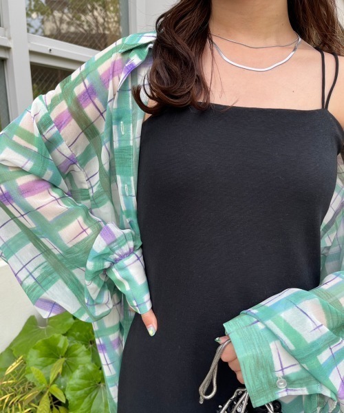 nemne store（ネンネストア）の「【低身長用サイズあり】カップ付きキャミワンピース（ワンピース・レディース・アイボリー/オートミール/ブラック・MEDIUM/SMALL）」の20枚目の写真