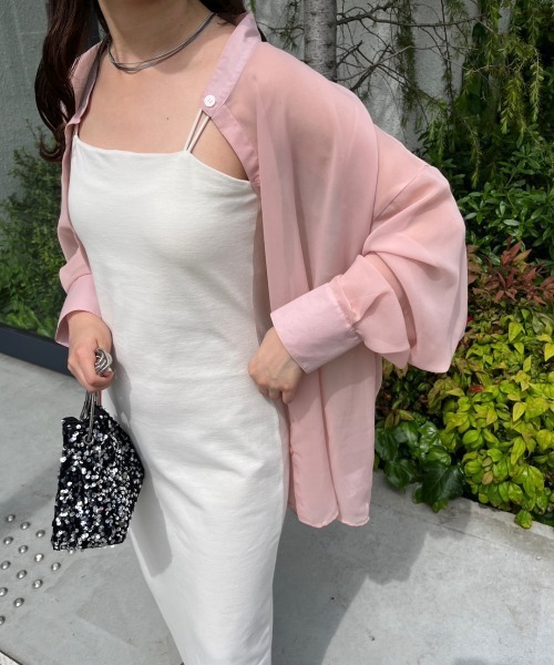 nemne store（ネンネストア）の「【低身長用サイズあり】カップ付きキャミワンピース（ワンピース・レディース・アイボリー/オートミール/ブラック・MEDIUM/SMALL）」の10枚目の写真