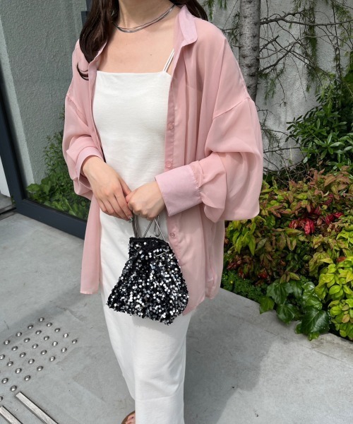 nemne store（ネンネストア）の「【低身長用サイズあり】カップ付きキャミワンピース（ワンピース・レディース・アイボリー/オートミール/ブラック・MEDIUM/SMALL）」の4枚目の写真