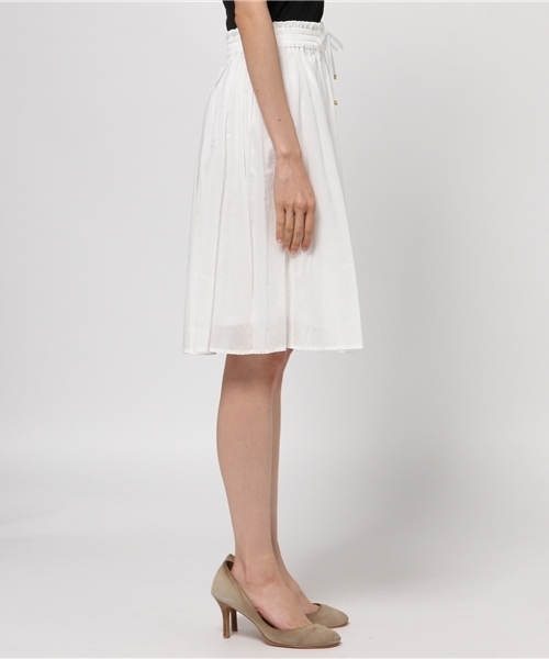 DISCOAT（ディスコート）の「【Discoat】ローンギャザーフレアスカート（スカート・レディース・オフホワイト/カーキ/ネイビー・MEDIUM/LARGE/SMALL）」の5枚目の写真