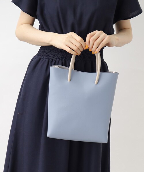 grove（グローブ）の「◆バイカラー2WAYトート（トートバッグ・レディース・シルバー/ライトベージュ/ライトグレー/ライトブルー・00）」の14枚目の写真