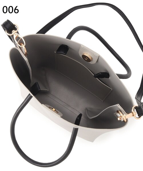 grove（グローブ）の「◆バイカラー2WAYトート（トートバッグ・レディース・シルバー/ライトベージュ/ライトグレー/ライトブルー・00）」の20枚目の写真