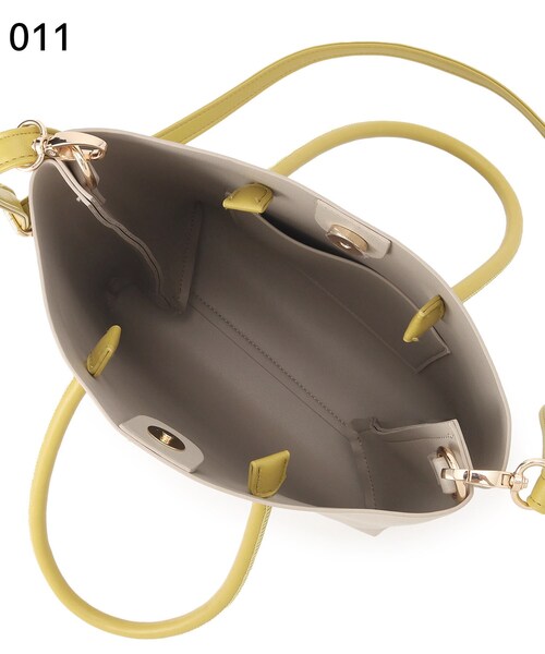 grove（グローブ）の「◆バイカラー2WAYトート（トートバッグ・レディース・シルバー/ライトベージュ/ライトグレー/ライトブルー・00）」の21枚目の写真