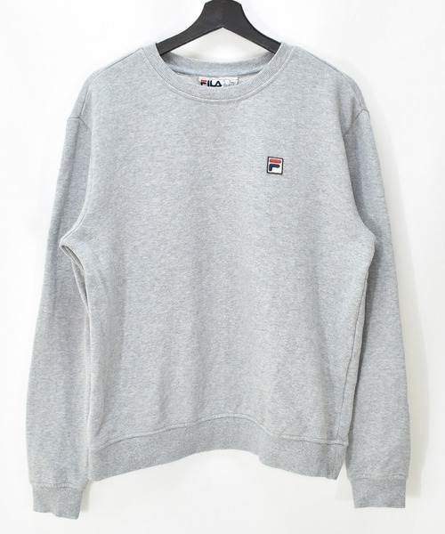 FILA（フィラ）の「【ヴィンテージ古着】FILA / フィラ ロゴ刺繍 クルーネックスウェット（スウェット・メンズ・グレー・LARGE）」の2枚目の写真