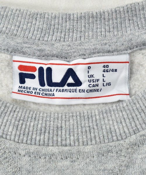 FILA（フィラ）の「【ヴィンテージ古着】FILA / フィラ ロゴ刺繍 クルーネックスウェット（スウェット・メンズ・グレー・LARGE）」の4枚目の写真