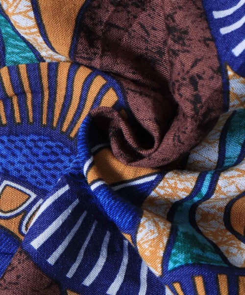 lil nina(リルニーナ)の「レーヨン アフリカン柄 ギャザーフレアスカート(スカート・レディース・ブラウン/グリーン/ピンク・FREE)」の20枚目の写真