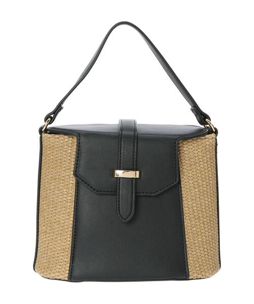 Te chichi TERRASSE（テチチテラス）の「雑材切替ハンドバッグ（ハンドバッグ・レディース・ブラック/オフホワイト・F）」の7枚目の写真