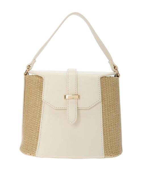 Te chichi TERRASSE（テチチテラス）の「雑材切替ハンドバッグ（ハンドバッグ・レディース・ブラック/オフホワイト・F）」の15枚目の写真