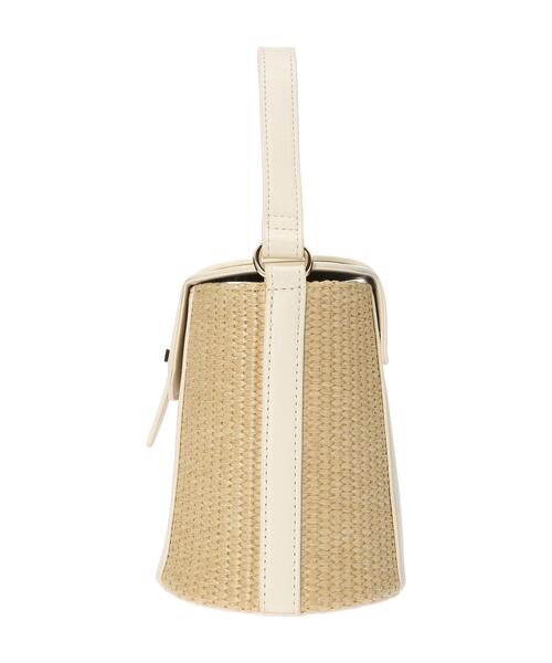 Te chichi TERRASSE（テチチテラス）の「雑材切替ハンドバッグ（ハンドバッグ・レディース・ブラック/オフホワイト・F）」の17枚目の写真