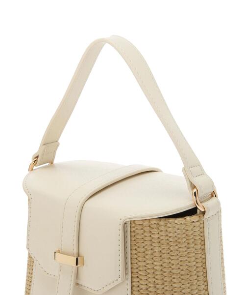 Te chichi TERRASSE（テチチテラス）の「雑材切替ハンドバッグ（ハンドバッグ・レディース・ブラック/オフホワイト・F）」の18枚目の写真