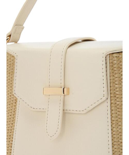 Te chichi TERRASSE（テチチテラス）の「雑材切替ハンドバッグ（ハンドバッグ・レディース・ブラック/オフホワイト・F）」の11枚目の写真