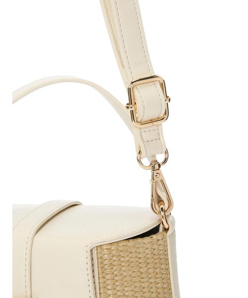 Te chichi TERRASSE（テチチテラス）の「雑材切替ハンドバッグ（ハンドバッグ・レディース・ブラック/オフホワイト・F）」の13枚目の写真