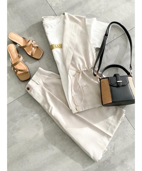 Te chichi TERRASSE（テチチテラス）の「雑材切替ハンドバッグ（ハンドバッグ・レディース・ブラック/オフホワイト・F）」の10枚目の写真