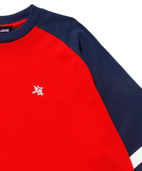 XLARGE（エクストララージ）の「OLD ENGLISH HEAVYWEIGHT RAGLAN TEE（Tシャツ/カットソー・メンズ・ネイビー/ブラウン/ブラック・M/XL/L/S）」の11枚目の写真