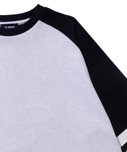 XLARGE（エクストララージ）の「OLD ENGLISH HEAVYWEIGHT RAGLAN TEE（Tシャツ/カットソー・メンズ・ネイビー/ブラウン/ブラック・M/XL/L/S）」の12枚目の写真