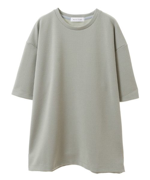 【MASTER FRAME】 ツートンキャラメルタル型クルーネックTシャツ MASTER FRAME】 ツートンキャラメルタル型クルーネックTシャツ