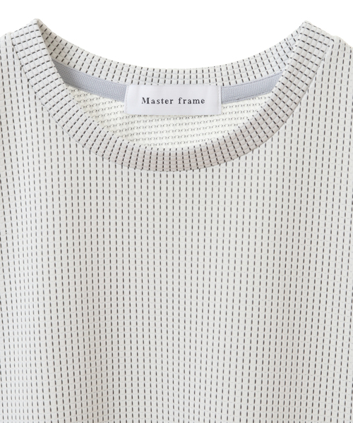 MASTER FRAME】 ツートンキャラメルタル型クルーネックTシャツ