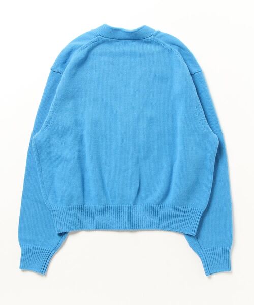 SOFTHYPHEN（ソフトハイフン）の「BASIC SHORT CARDIGAN（カーディガン/ボレロ・メンズ・ブルー/グリーン/パープル・03/02/01）」の6枚目の写真