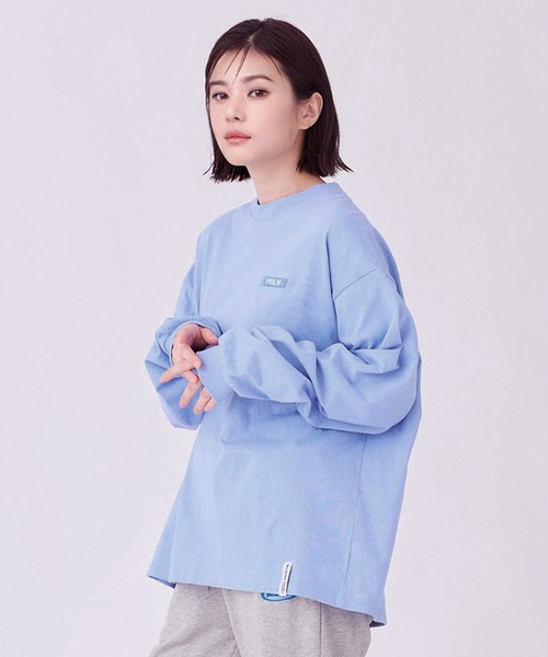 MILKFED.(ミルクフェド)の「EMBROIDERED BAR L/S TEE(Tシャツ/カットソー・レディース・ホワイト/ライトブルー/ブラック/ピンク・M/L)」の18枚目の写真