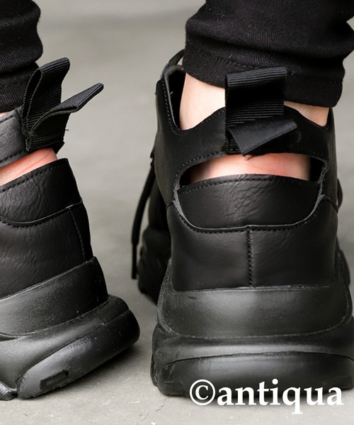 antiqua(アンティカ)の「厚底スニーカーサンダル(サンダル・レディース・ブラック・LL/S/L/M)」の6枚目の写真