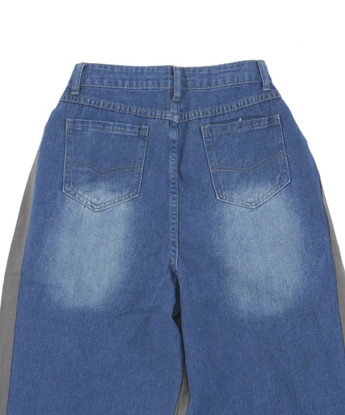 Figments（フィグメンツ）の「デニムドッキングイージースラックスパンツ（デニムパンツ・レディース・グレー・FREE）」の15枚目の写真