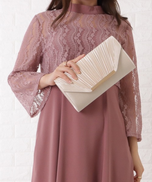 Lace Ladies(レースレディース)の「チェーン付き2WAYスクエアクラッチ(クラッチバッグ・レディース・ブラック/アイボリー/シルバー/ベージュ・FREE)」の15枚目の写真