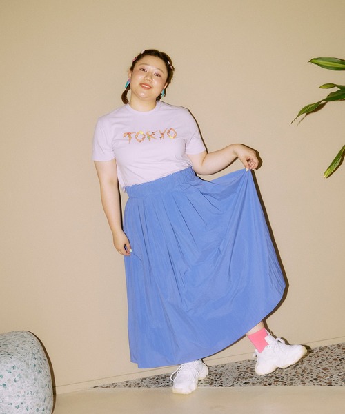 PUNYUS（プニュズ）の「TOKYOロゴＴシャツ（Tシャツ/カットソー・レディース・ホワイト/ライトパープル/ブラック・4/2/1/3）」の17枚目の写真